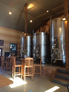 A snapshot of the Tasting Room/Wine Making Facility